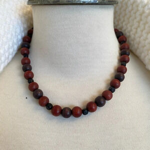 Vintage - Wood Bead Necklace